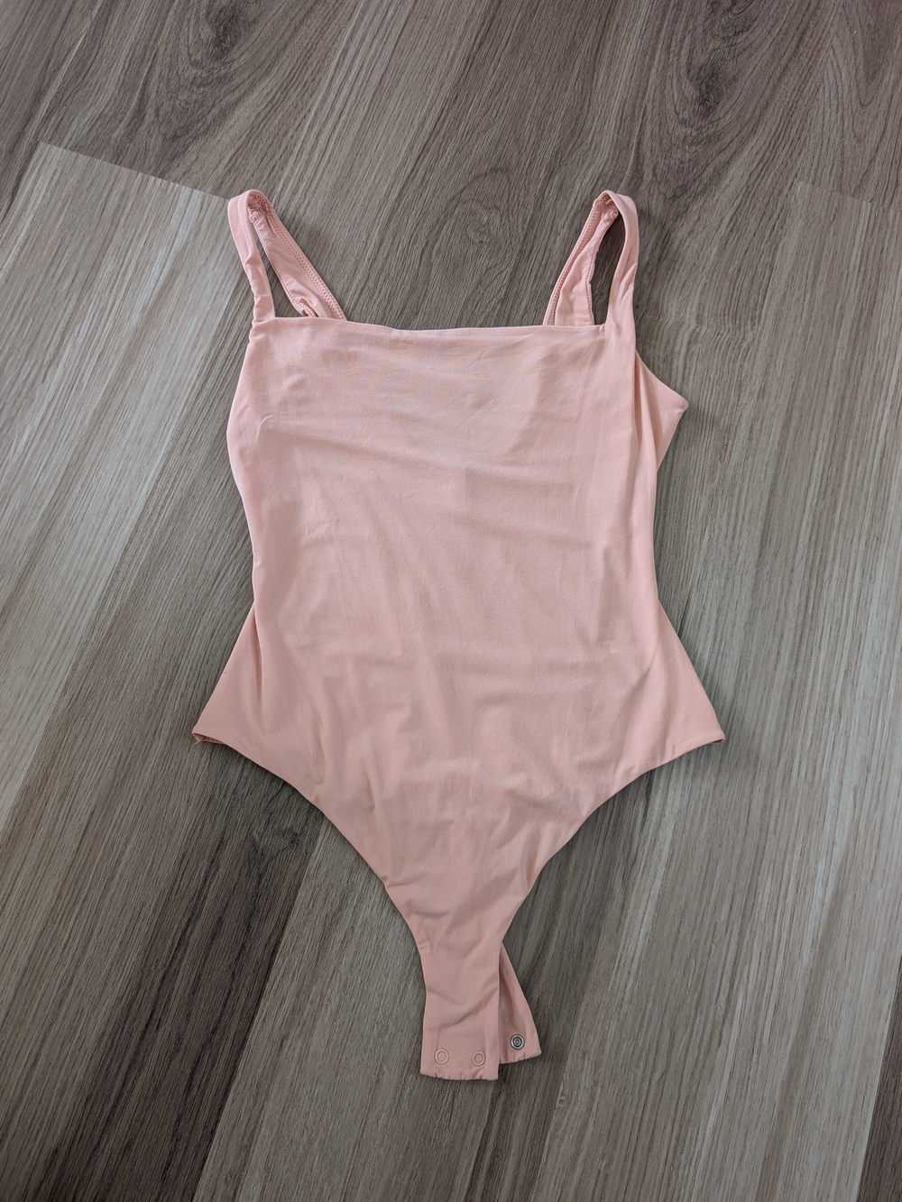 SKIMS Fits Everybody Square Neck Bodysuit Desert Clay, Size Small